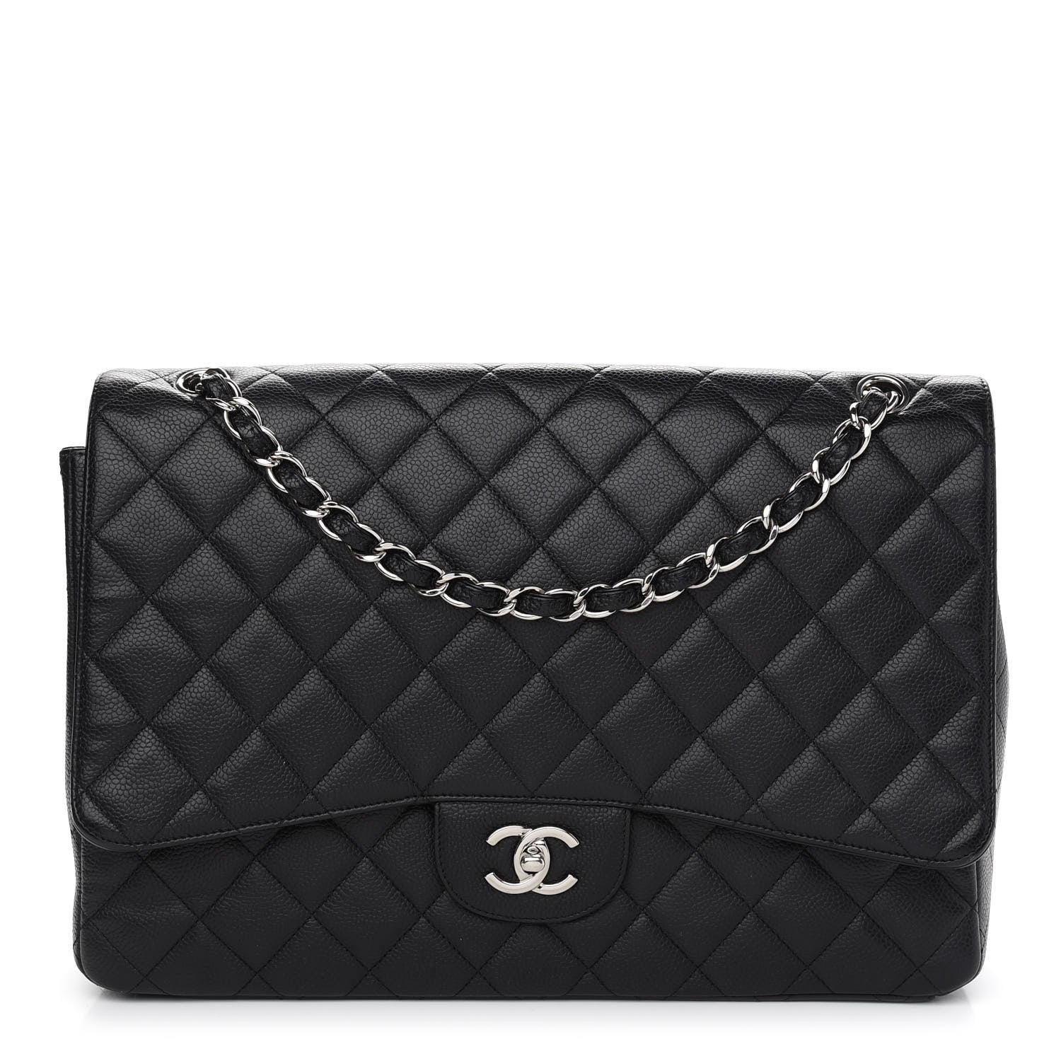 Chanel Caviar Quilted Maxi Single Flap Black 1 of 9