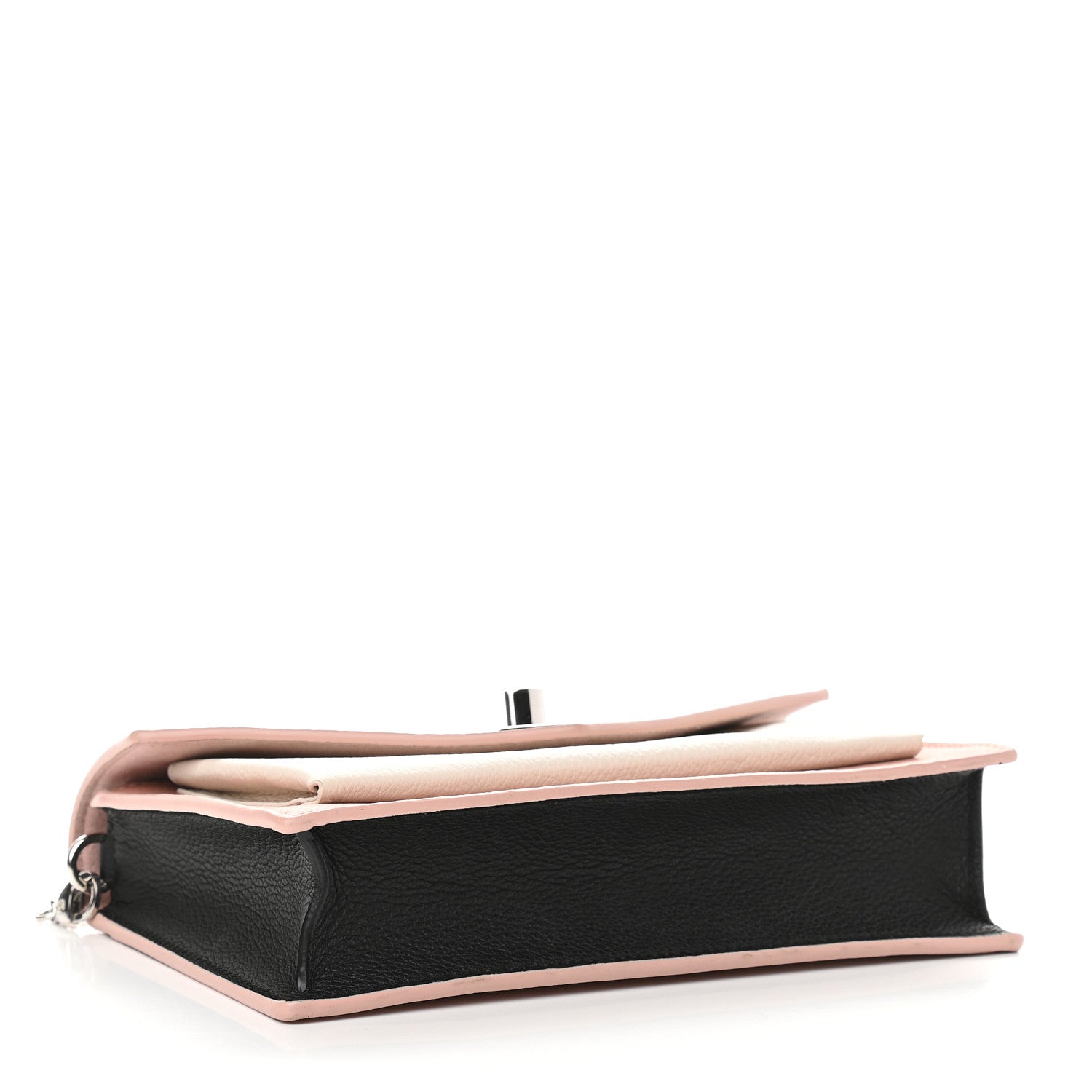 Louis Vuitton Calfskin My Lockme Chain Pochette Rose Ballet White 4 of 8