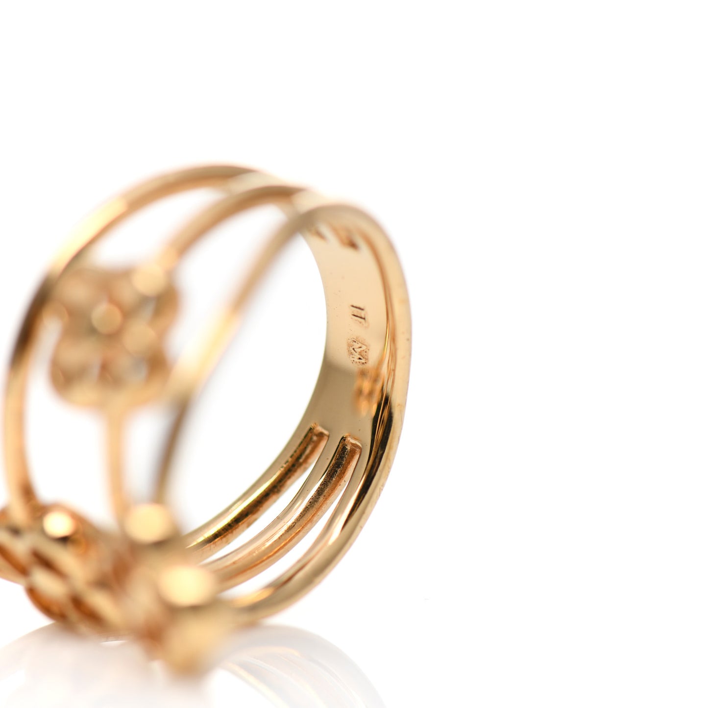 Flower Full Ring M Gold