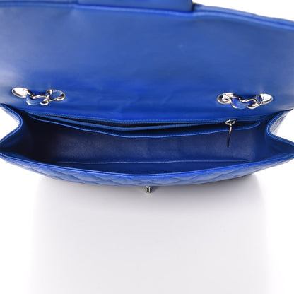 Chanel Lambskin Quilted Jumbo Single Flap Blue 5 of 11