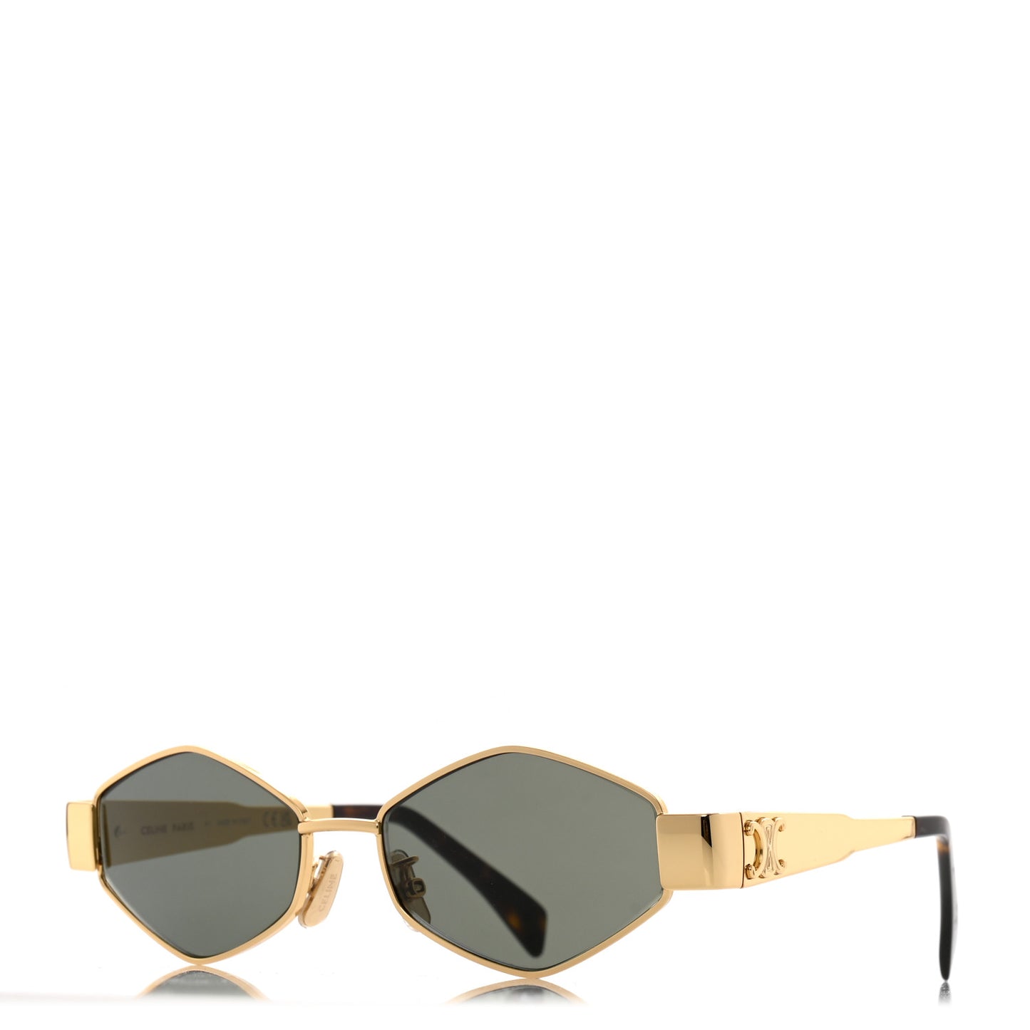 Metal Triomphe 02 Sunglasses CL40254U Gold Green