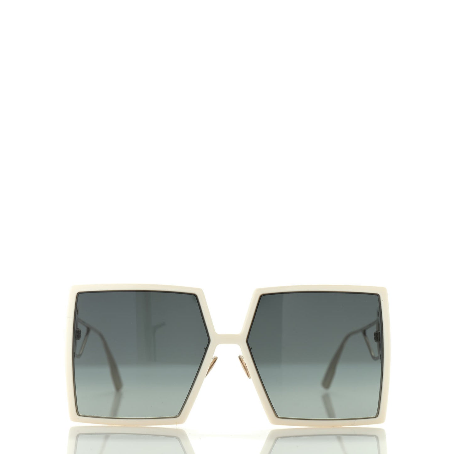 Square 30 Montaigne Sunglasses White