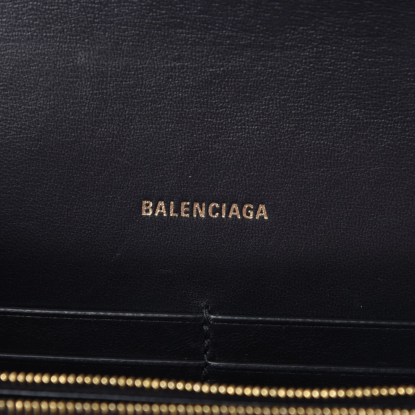 Shiny Calfskin Crocodile Embossed B Continental Chain Bag Black