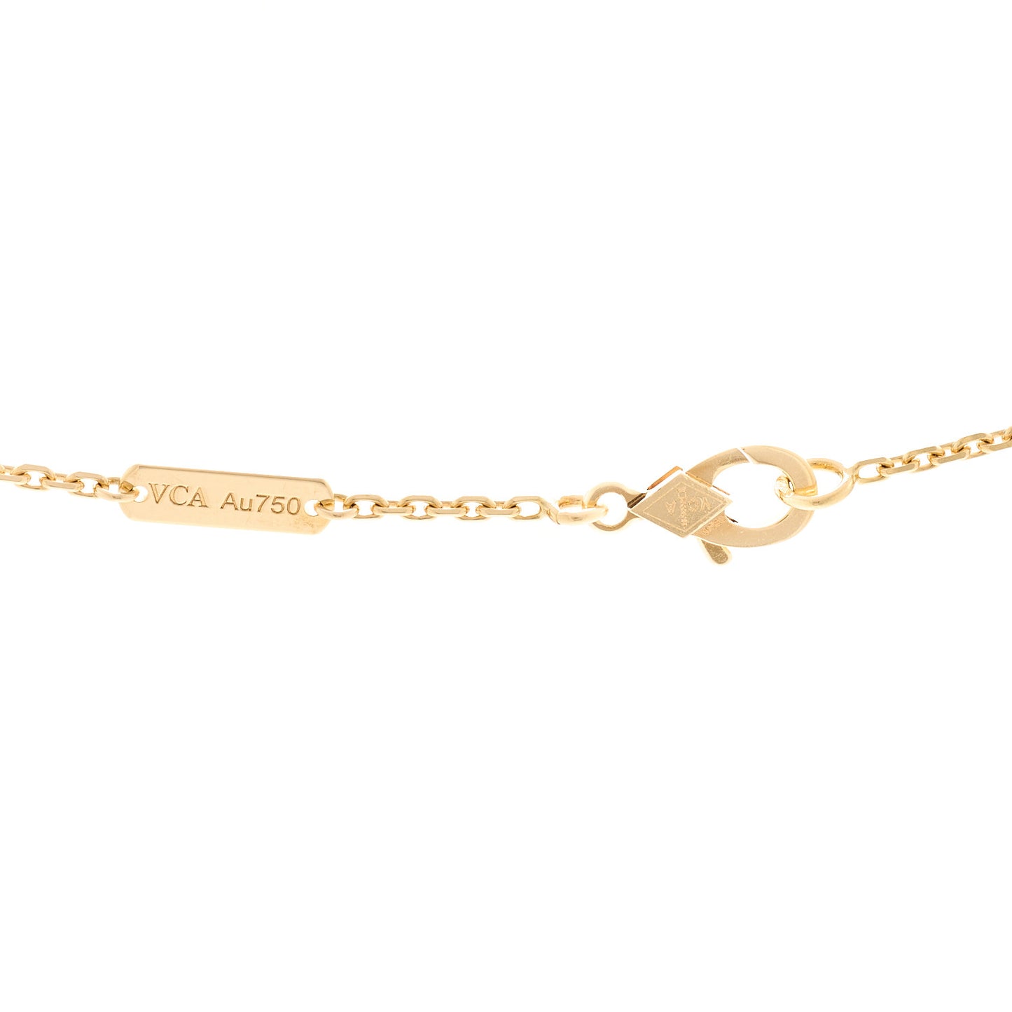 18K Yellow Gold Vintage Alhambra Pendant Necklace