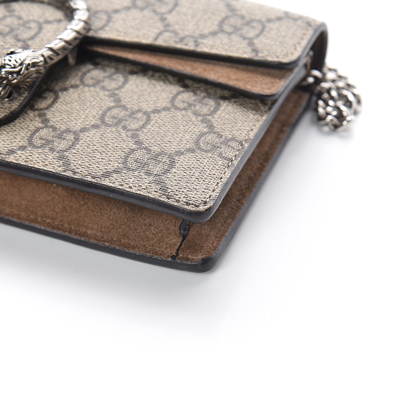 GG Supreme Monogram Super Mini Dionysus Shoulder Bag Taupe