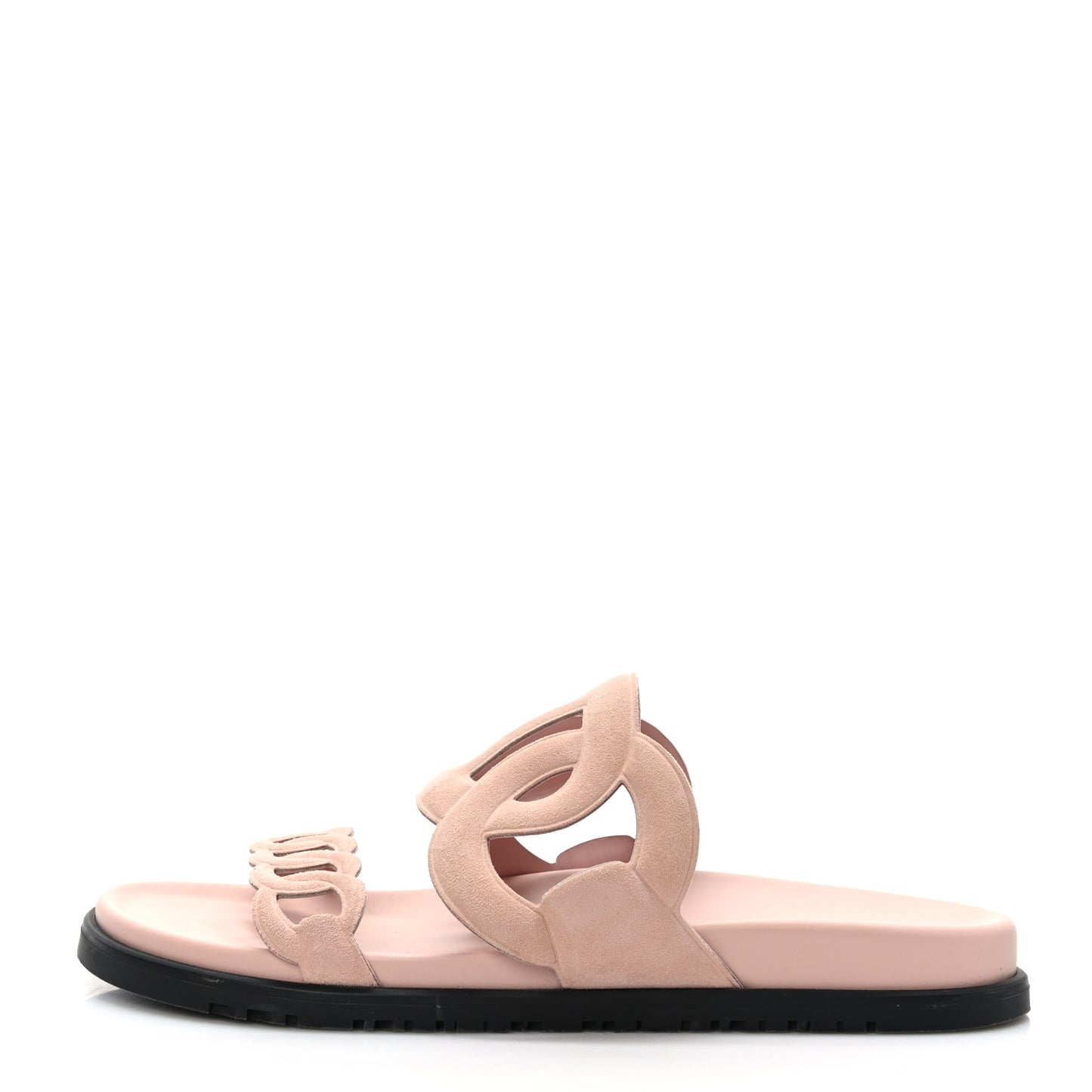 Suede Goatskin Extra Sandals 40 Rose Opaline