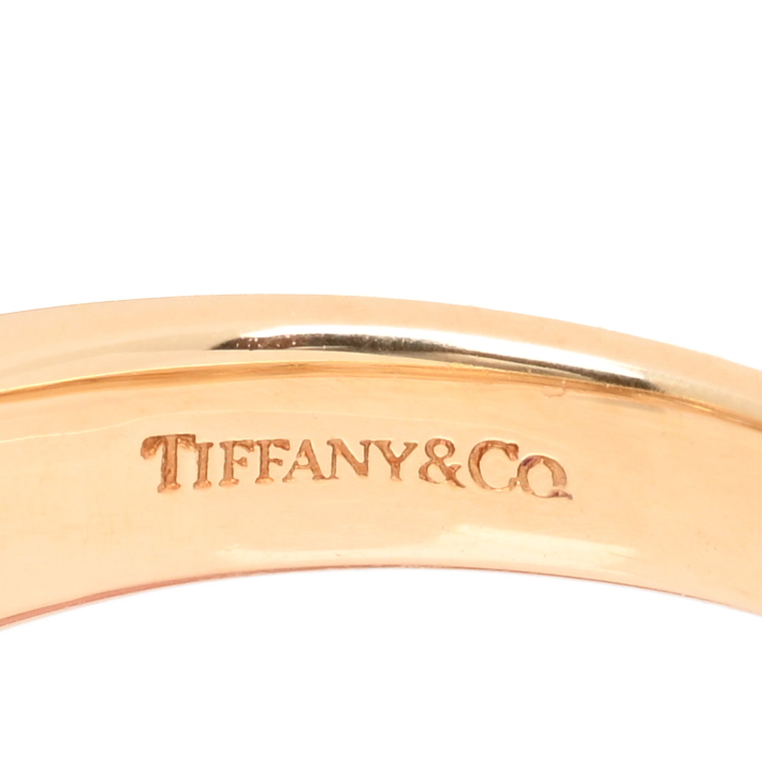 Tiffany 18K Yellow Gold Diamond Heart Band Ring 49 5 3 of 3