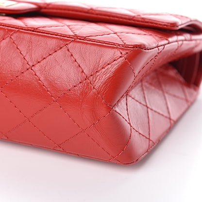 Chanel Aged Calfskin Quilted 2.55 Reissue 225 Flap Red 9 of 10