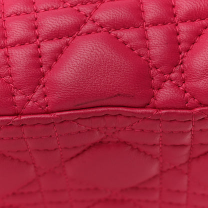 Christian Dior Lambskin Cannage Large Lady Dior Fuchsia 16 of 17