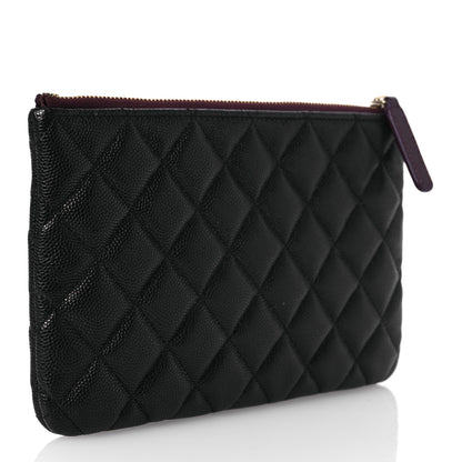 Chanel Caviar Quilted Cosmetic Case Black 3 of 8