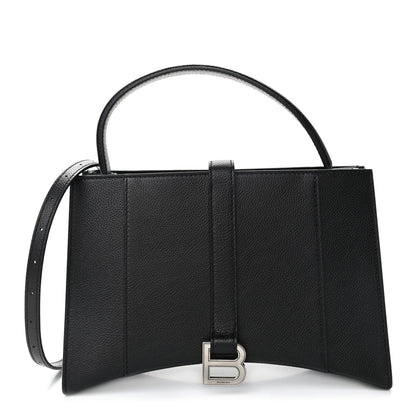Balenciaga Grained Calfskin XS Hourglass East West Tote Black 1 of 9