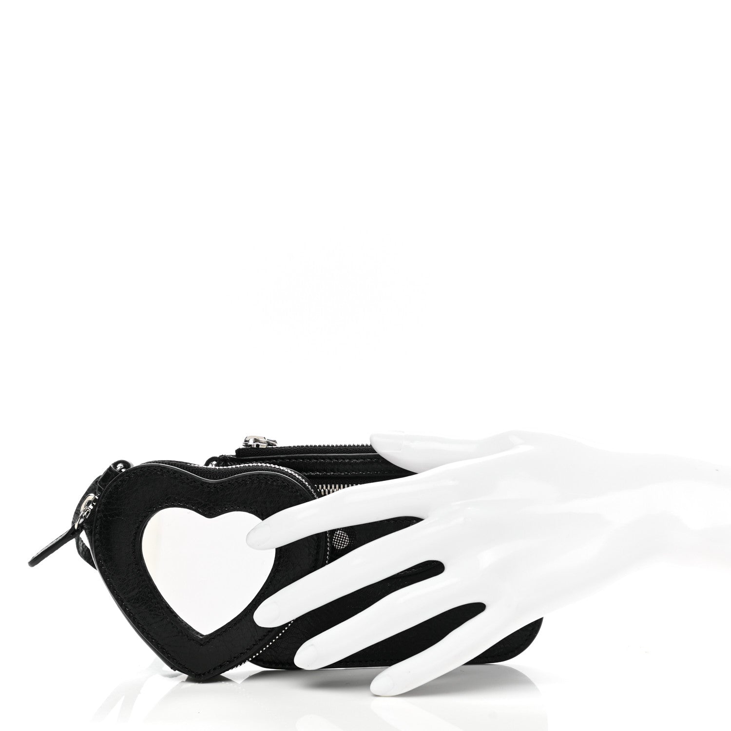 Balenciaga Agneau Le Cagole Clip On Card Mirror Black 2 of 11