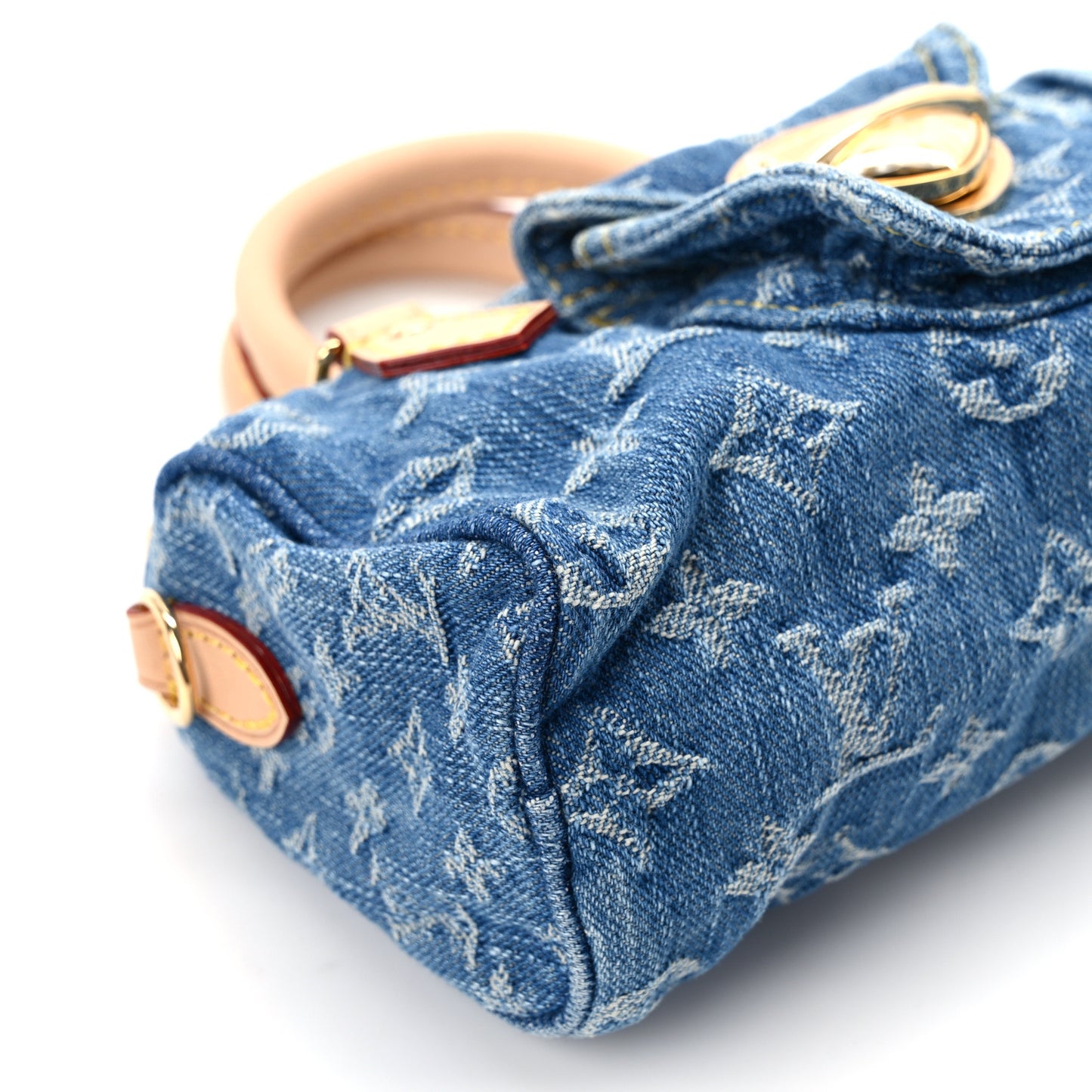 Monogram Denim Nano Speedy Blue