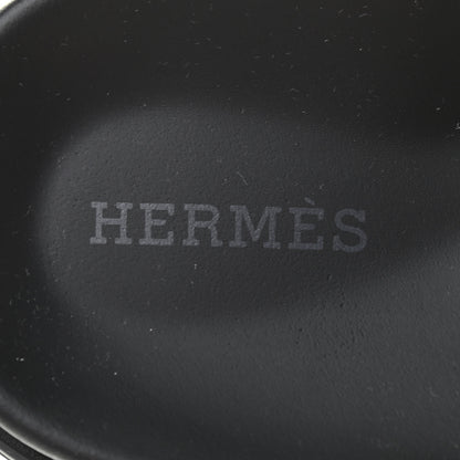 Hermes Calfskin Womens Chypre Sandals 37 Black 7 of 8