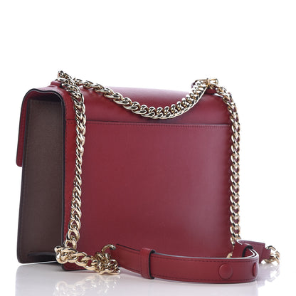 Delvaux Calfskin Madame Chaine Bag Burgundy 3 of 12