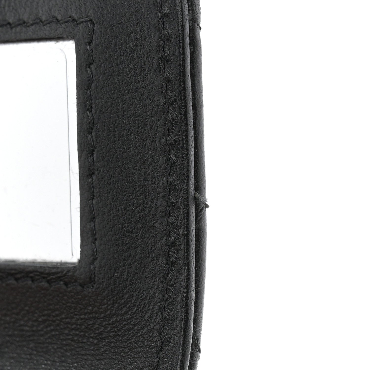 Chanel Lambskin Quilted Top Handle Flap Clutch With Chain Black 11 of 12