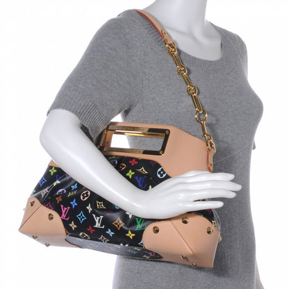 Louis Vuitton Monogram Multicolor Judy MM Black 2 of 7