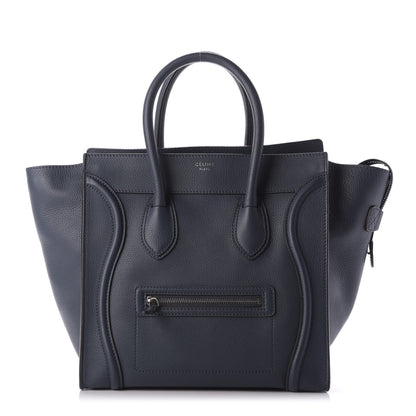 Celine Drummed Calfskin Mini Luggage Orage 1 of 10