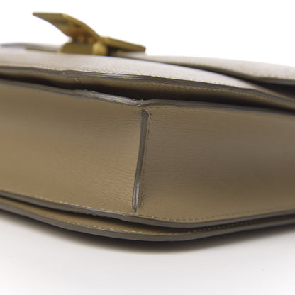 Celine Liege Calfskin Medium Classic Box Flap Bag Taupe 9 of 10