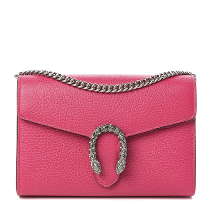 Gucci Dollar Calfskin Crystal Mini Dionysus Chain Wallet Box Pink 1 of 11
