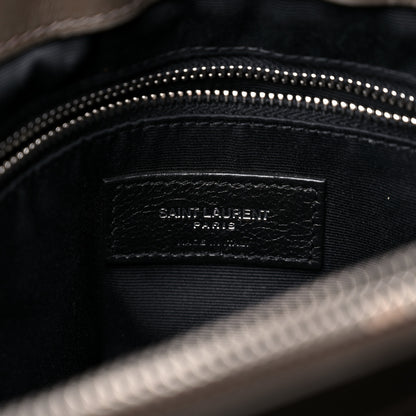 Saint Laurent Calfskin Y Quilted Monogram Medium Loulou Chain Satchel Asphalt 7 of 15