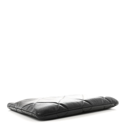 Chanel Goatskin Quilted Chanel 19 Pouch Black 4 of 8