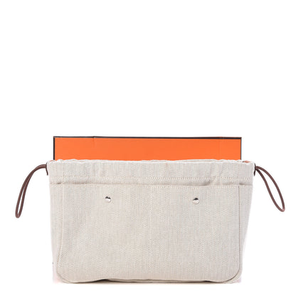 Hermes Canvas Barenia Fourbi 25 MM Pouch Naturel Fauve 10 of 10