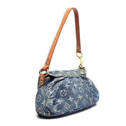 Louis Vuitton Monogram Denim Mini Pleaty Blue 3 of 20