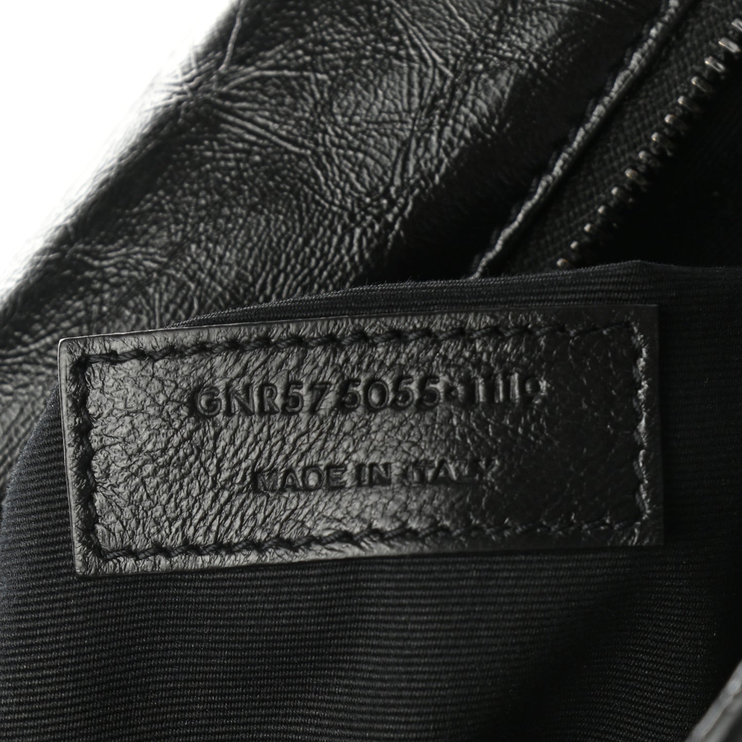 Crinkled Calfskin Matelasse Monogram Medium Niki Chain Satchel Black