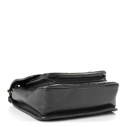 Saint Laurent Crinkled Calfskin Matelasse Monogram Baby Niki Chain Satchel Storm 4 of 10
