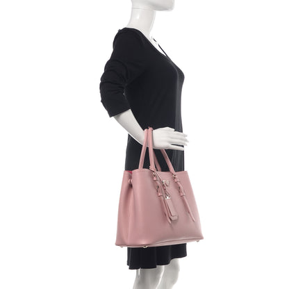 Prada Saffiano Cuir Small Double Handle Tote Pesco 2 of 12