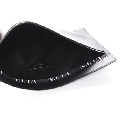 Valentino Garavani Calfskin Large VLTN Rockstud Flat Zip Pouch Black 5 of 6