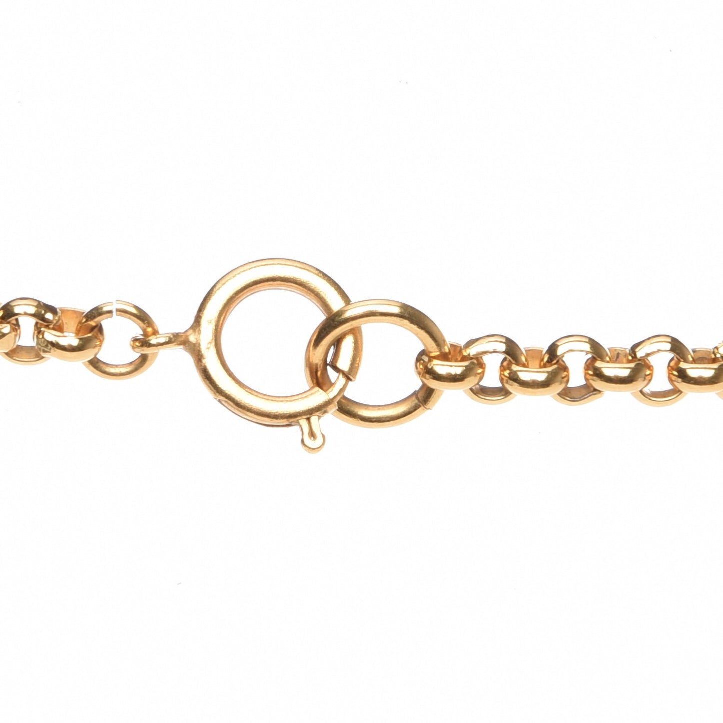CC Heart Chain Pendant Necklace Gold