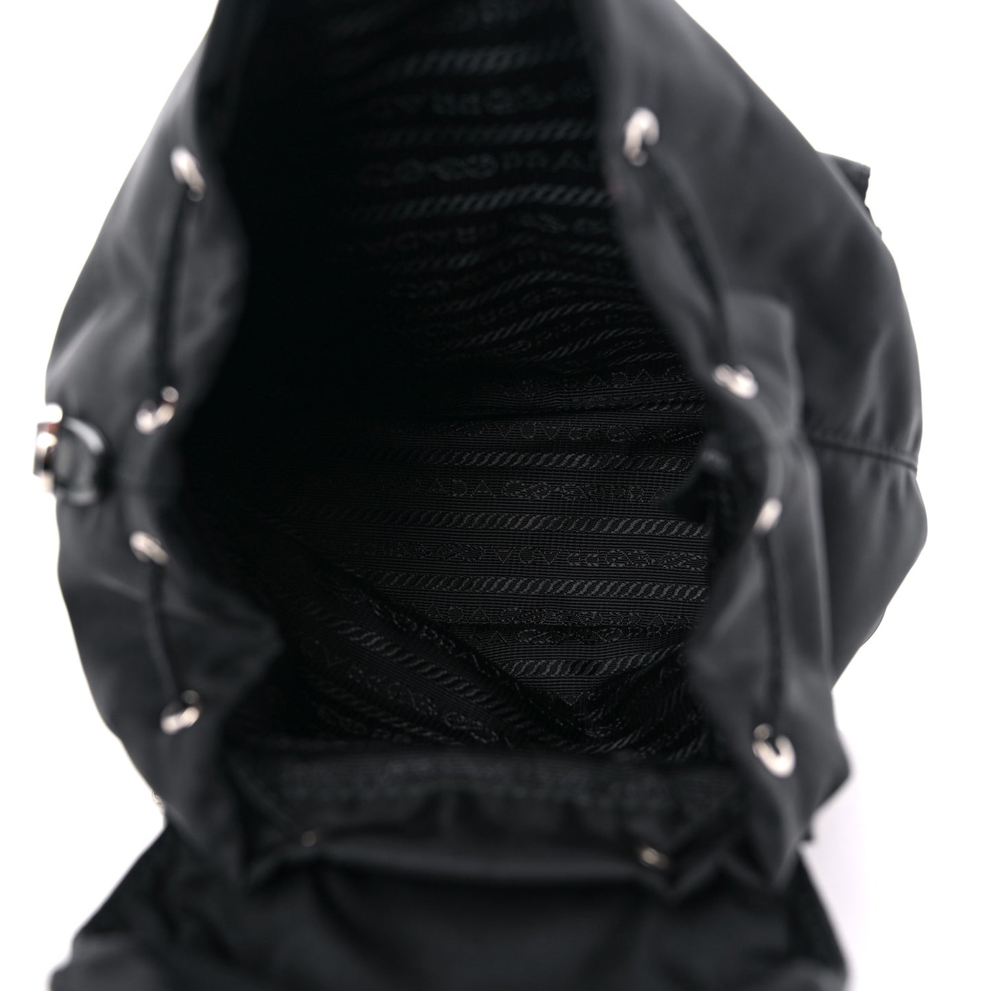 Nylon Vela Mini Crossbody Backpack Black