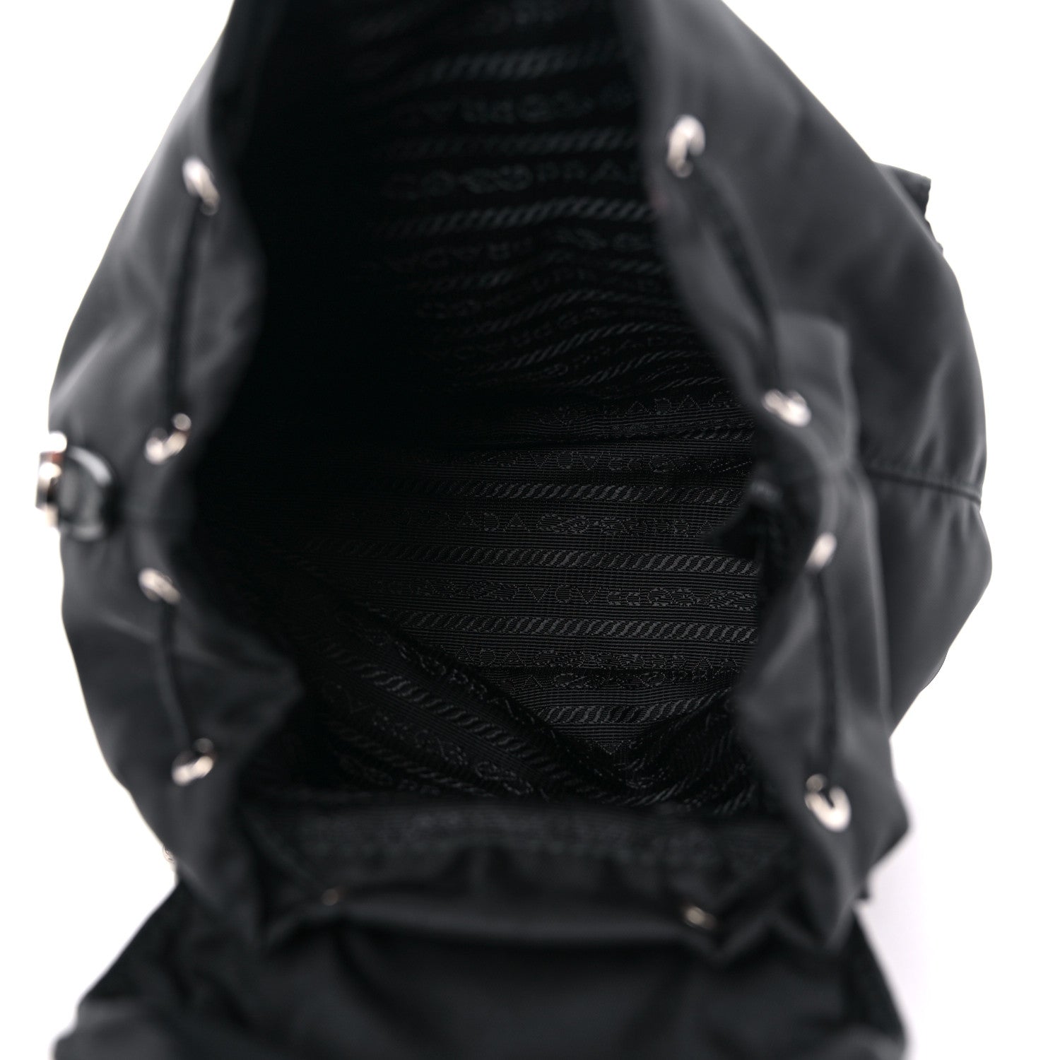 Prada Nylon Vela Mini Crossbody Backpack Black 5 of 8