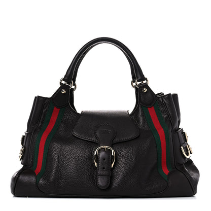 Gucci Calfskin Medium Web Heritage Shoulder Bag Brown 1 of 18