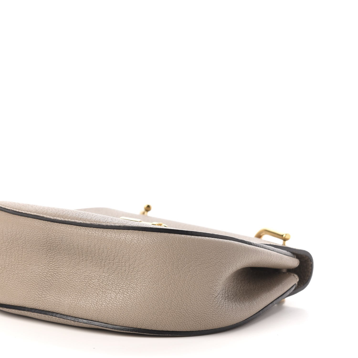 Chloe Grained Lambskin Mini Drew Shoulder Bag Motty Grey 8 of 9