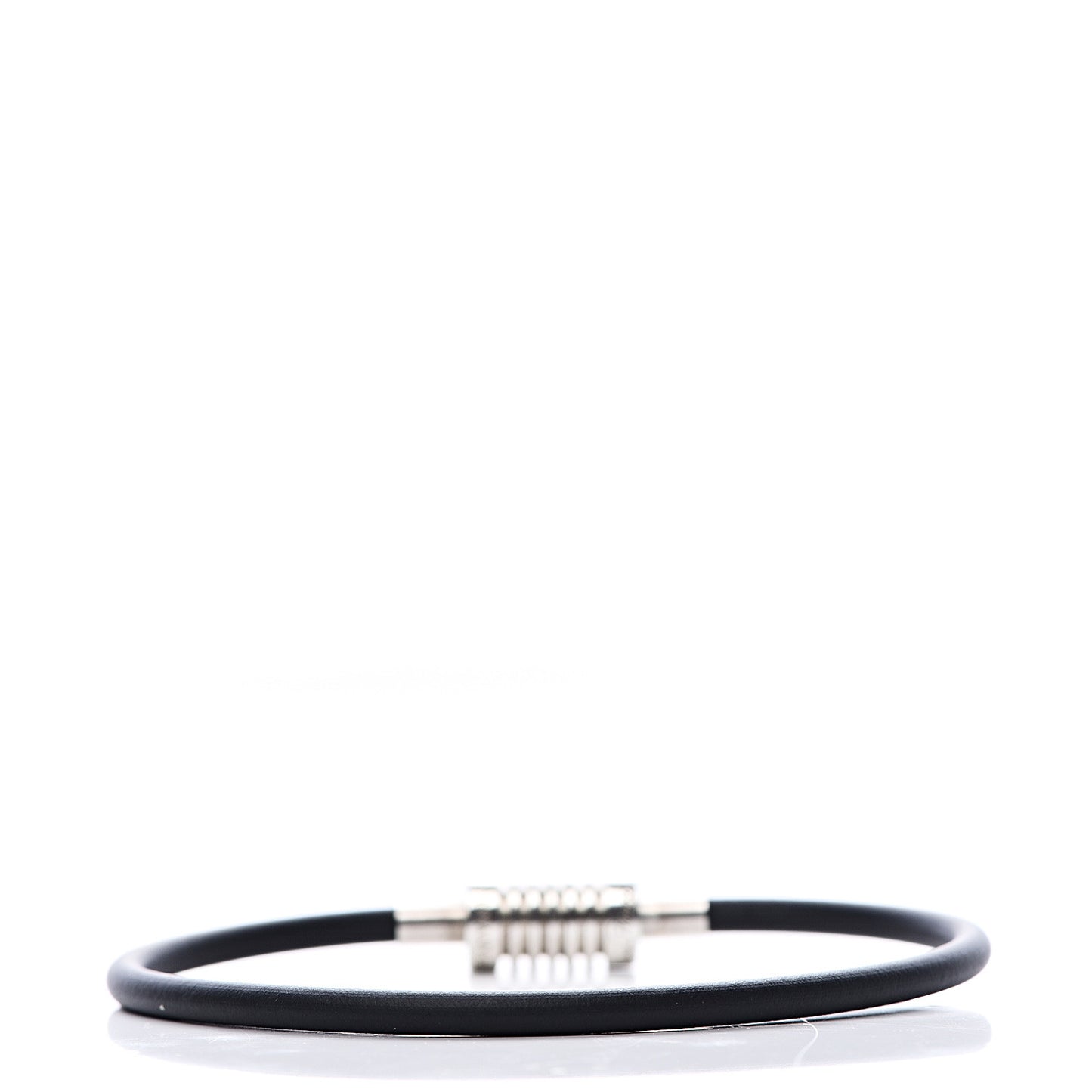 Sterling Silver Rubber Paloma Picasso Groove Surfer Bracelet Black