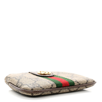 Gucci GG Supreme Monogram Web Ophidia Key Case Beige New Acero 4 of 7