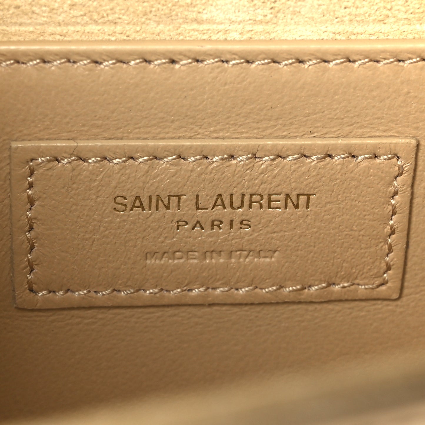 Metallic Calfskin Small Classic Monogram Kate Tassel Satchel Gold