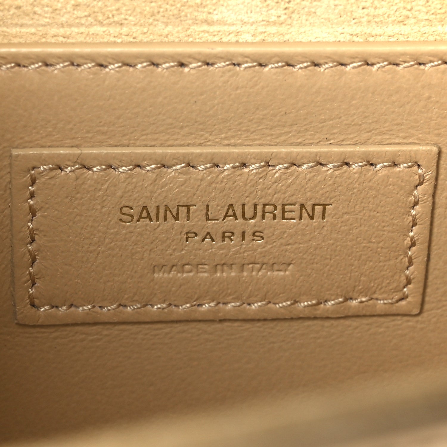 Saint Laurent Metallic Calfskin Small Classic Monogram Kate Tassel Satchel Gold 7 of 11