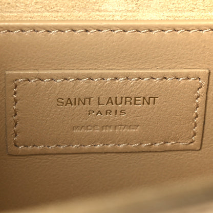 Saint Laurent Metallic Calfskin Small Classic Monogram Kate Tassel Satchel Gold 7 of 11