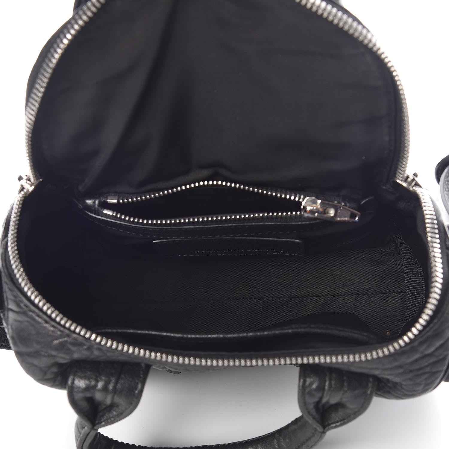 Alexander Wang Pebbled Lambskin Mini Rockie Black Rhodium Hardware 5 of 12