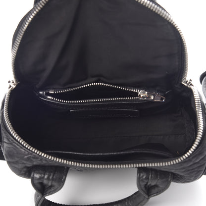 Alexander Wang Pebbled Lambskin Mini Rockie Black Rhodium Hardware 5 of 12