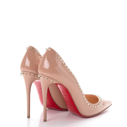 Christian Louboutin Patent Anjalina 100 Pumps 39 Nude 4 of 8
