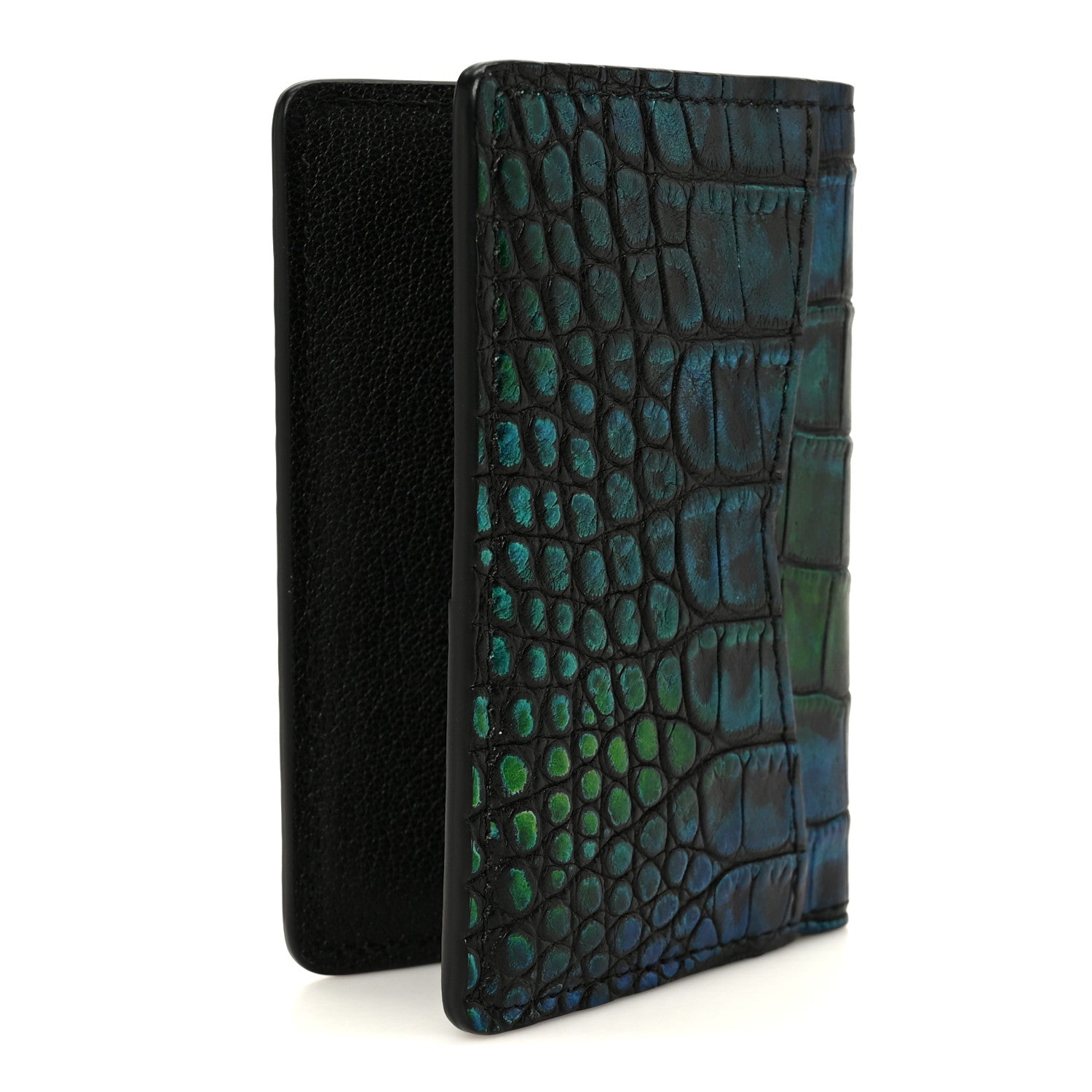 Louis Vuitton Alligator Pocket Organizer Scarabeo Blue Green 3 of 8