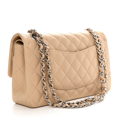 Chanel Lambskin Quilted Medium Double Flap Beige 2 of 10