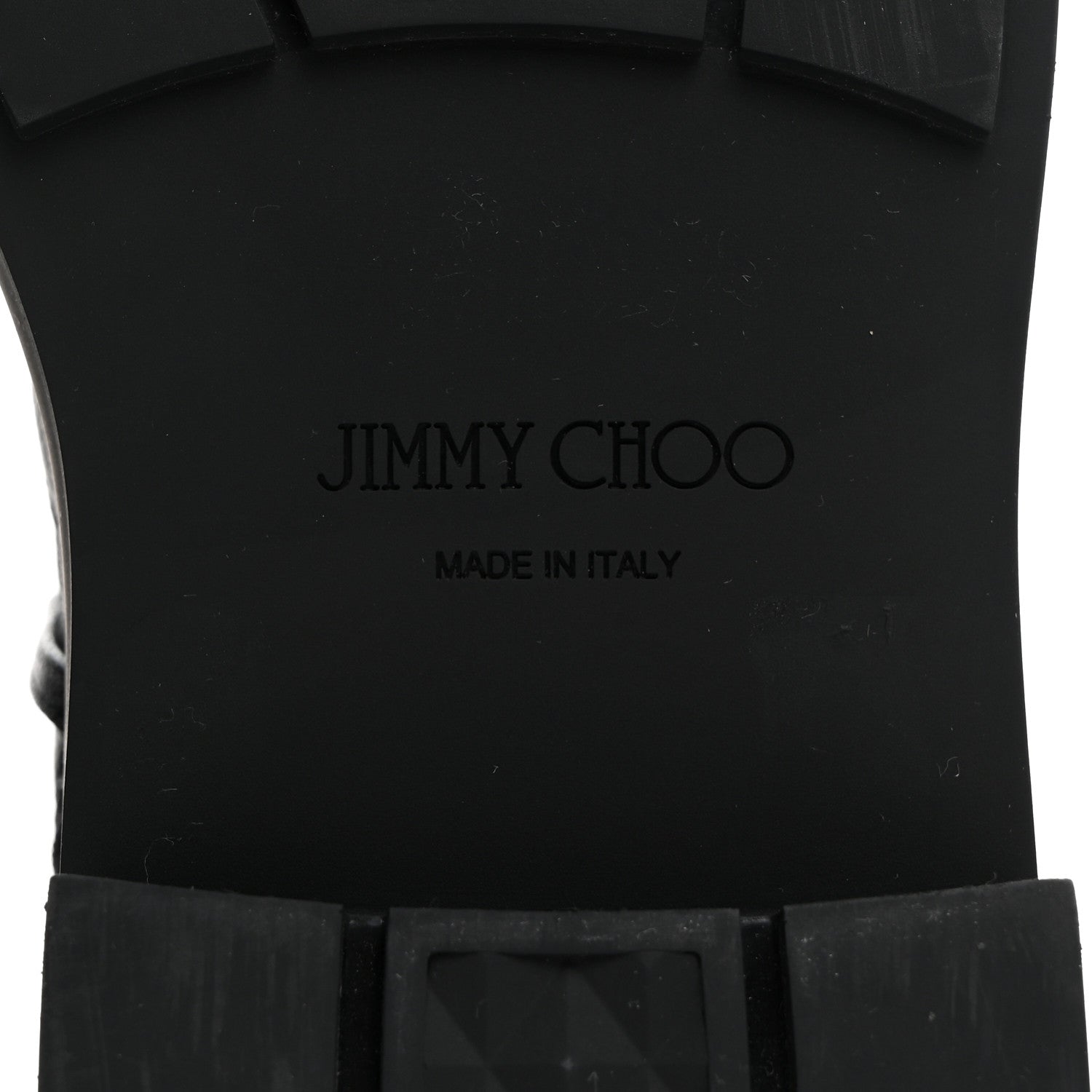 Jimmy Choo Grained Calfskin Nari Diamond Chain Flat Boots 39 Black Anthracite 7 of 8