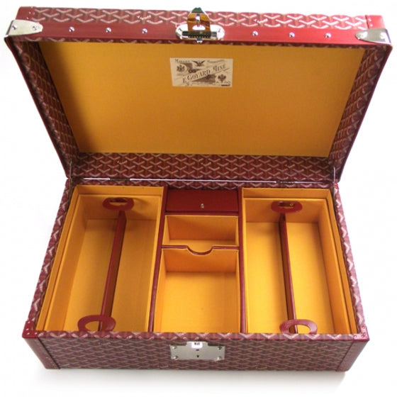 Custom Wine Degustation Travel Case Red