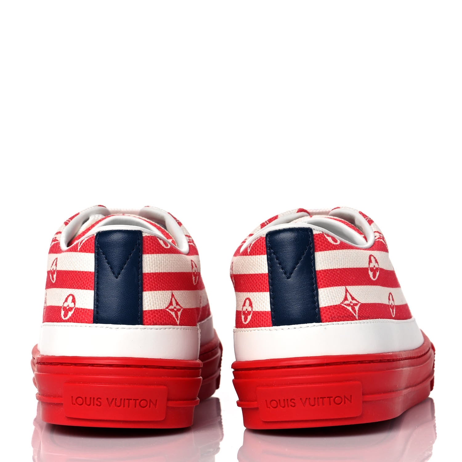 Louis Vuitton Canvas Escale Stellar Sneakers 36 Red 5 of 9